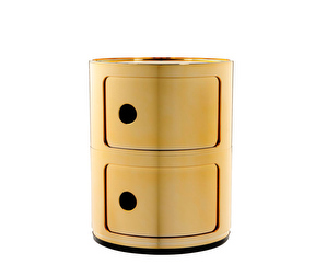 Componibili Storage Unit, Gold, 2 Modules