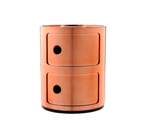 Componibili Storage Unit, Copper, 2 Modules