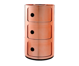 Componibili Storage Unit, Copper, 3 Modules