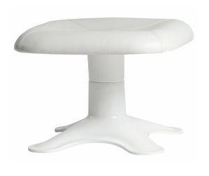 Karuselli Ottoman, White Leather