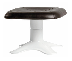 Karuselli Ottoman, Brown Leather