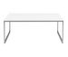 Lugo Coffee Table, White / Steel, 91 x 91 cm