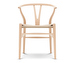 CH24 Wishbone Chair, Soaped Beech, Natural-Coloured Seat