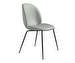 Beetle Chair, Light Green Velvet/Black