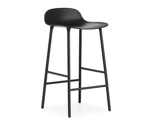 Form Bar Stool, Black/Steel