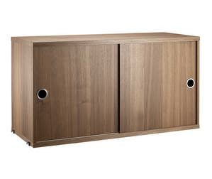 String System Cabinet, Walnut