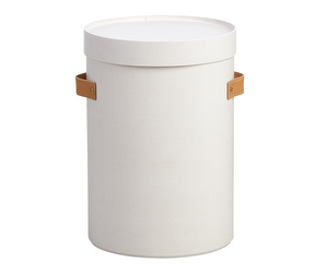 Aski Coffee Table/Storage Unit, White, ø 31 cm