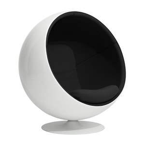 Ball Chair, EA Fabric 12 Black
