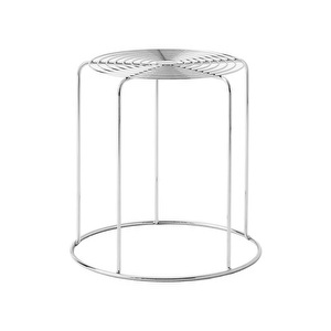 Wire VP11 Stool, Stainless Steel