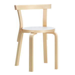 Chair 68, Birch/White Laminate