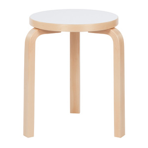 Stool 60, Birch/White