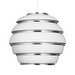 Pendant Light A331 “Beehive”, White / Chrome