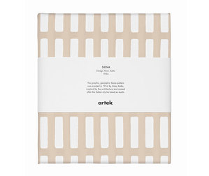 Siena Coated Fabric, Sand/White, 145 x 300 cm