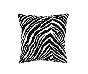 Zebra-tyynynpäällinen, mustavalkoinen, 40 x 40 cm