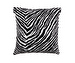 Zebra-tyynynpäällinen, mustavalkoinen, 50 x 50 cm