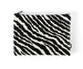 Zebra-pussukka, mustavalkoinen, 29 x 22 cm