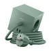 Square 1 USB-C -jatkojohto, Oak Green, 1,8 m