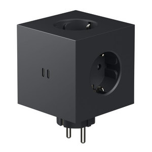 Square 2 USB-C -jatkopistorasia, Stockholm Black