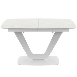 Alicante Extendable Dining Table, Grey / White, 99 x 140/190 cm
