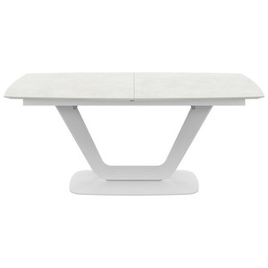 Alicante Extendable Dining Table, Grey / White, 99 x 183/263 cm