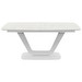 Alicante Extendable Dining Table, Grey / White, 99 x 183/263 cm