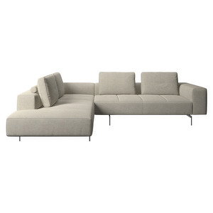 Amsterdam Corner Sofa, Lazio Fabric 3091 Beige, W 288 cm