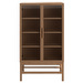 Axo Glass Cabinet, Oak / Wavy Glass, 158,5 x 90 cm