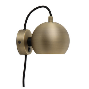 Ball Wall Lamp, Brass, ø 12 cm