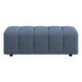 Bellagio Footstool, Capri Fabric 3233 Blue, 90 x 90 cm