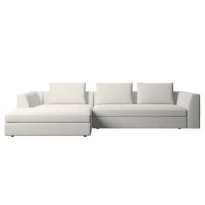 Bergamo Sofa, Lazio Fabric 3090 White, W 294 cm