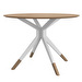 Billund Dining Table, Natural Oak / White, ø 110 cm