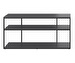 Bordeaux Console Table, Grey / Matt Black, 125 x 32 cm