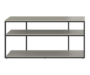 Bordeaux Console Table, Light Grey / Matt Black, 125 x 32 cm