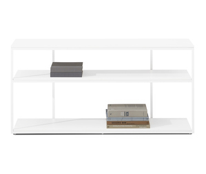 Bordeaux Console Table, White / White, 125 x 32 cm