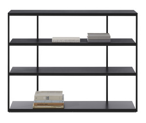 Bordeaux Shelf, Grey / Black, 125 x 32 cm