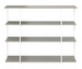 Bordeaux Shelf, Light Grey / White, 125 x 32 cm