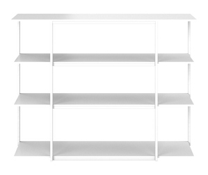 Bordeaux Shelf, White / White, 125 x 32 cm