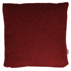 Bouclé Single Cushion, Burgundy, 43 x 43 cm
