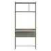 Calgary Shelf with Desk, Ash Grey, 84 x 190 cm