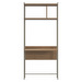 Calgary Shelf with Desk, Oak / Ash Grey, 84 x 190 cm