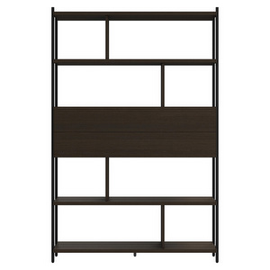 Calgary Shelf, Dark Oak / Black, 124 x 190 cm