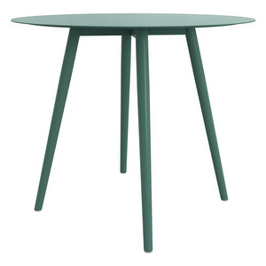 Cancun Dining Table, Green, ⌀ 90 cm