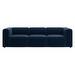 Carmo Sofa, Ravello Fabric 3225 Dark Blue, W 254 cm