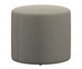 Eden Footstool, Lazio Fabric 3091 Beige, ø 45 cm