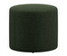 Eden Footstool, Lazio Fabric 3094 Dark Green, ø 45 cm