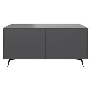 Fermo Sideboard, Charcoal Grey / Black, 48 x 152 cm