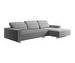 Hampton Chaise Longue, Bristol Fabric 3060 Light Grey