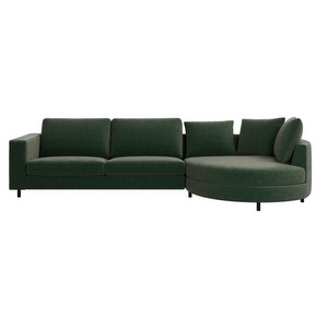 Indivi Chaise Longue, Ravello Fabric 3223 Dusty Green, W 306 cm