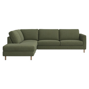Indivi Corner Sofa, Skagen Fabric 3165 Green, W 267 cm