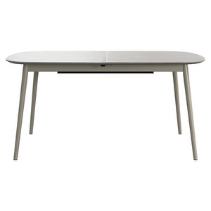 Kingston Extendable Dining Table, Ash Grey Ceramic / Ash Grey, 100 x 160/230 cm